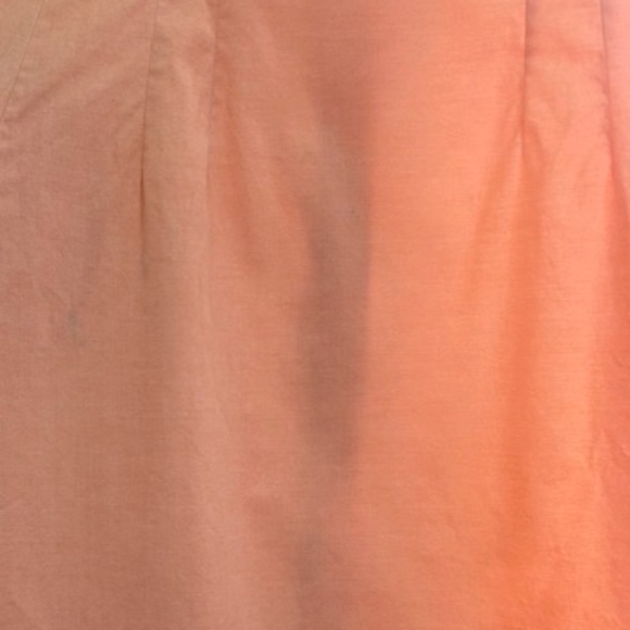 Ralph Lauren Fitted Peach Shirt Dress, Sz 10 - Picture 7 of 7